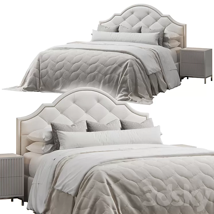 Bassett Bonnet Headboard Bed 3D Model Free