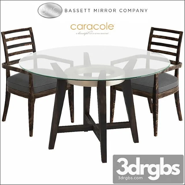 Bassett Mirror Thoroughly Modern Elston Dining Table 3D Model Free