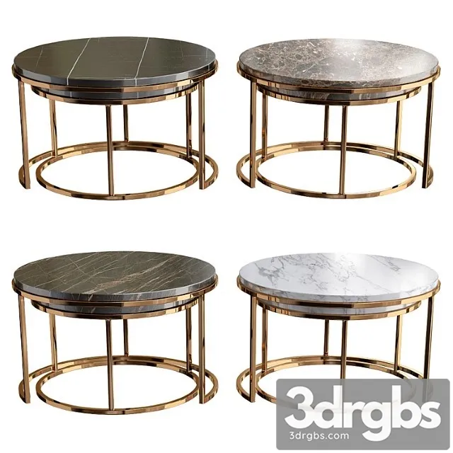 Bassey Nesting Cocktail Table 3D Model Free