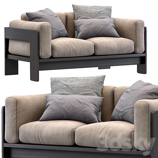 Bastiano petite settee by Knoll 3D Model