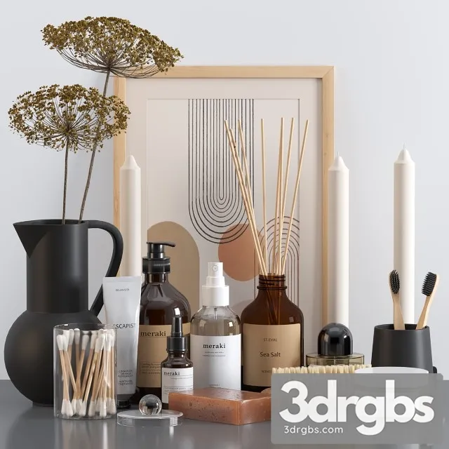 Bath Accessories 3D Model Free