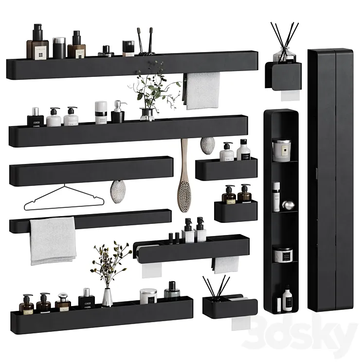 Bath accessories Tezza 01 3D Model Free