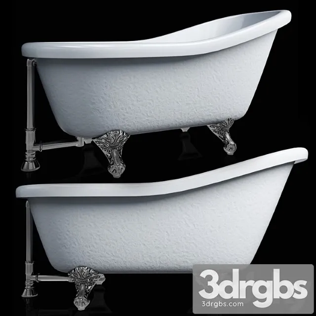 Bath Barclay Products 5 Ft Acrylic Ball and Claw Feet Slipper Tub In White 3D Model Free
