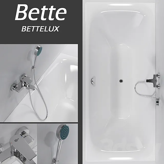 Bath Bette BETTELUX. mixer IDEAL STANDARD Ceraplan III 3DModel