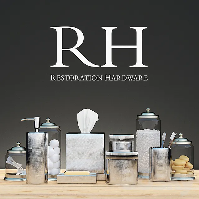 Bath Decor RESTORATION HARDWARE 3D Model