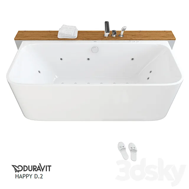 Bath Duravit Happy D.2 3D Model
