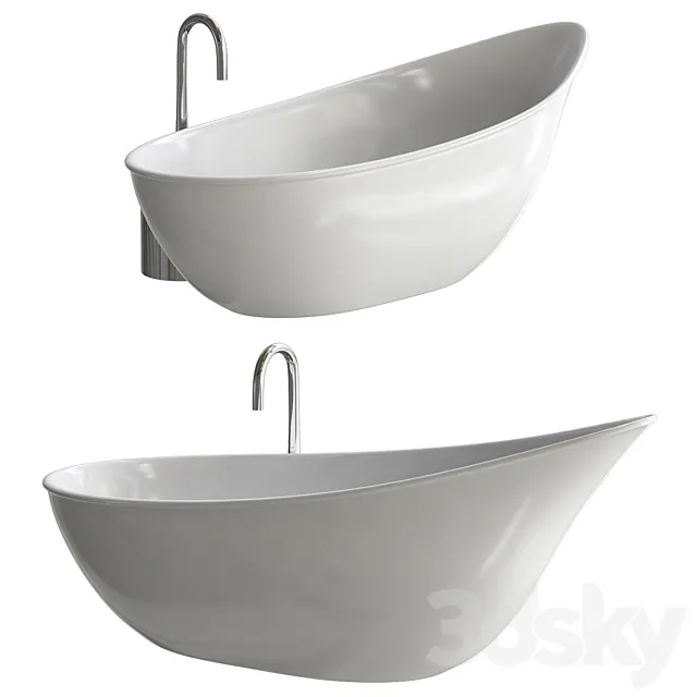 Bath LANCETTA By FALPER design by Lucia Carlomagno 3D Model