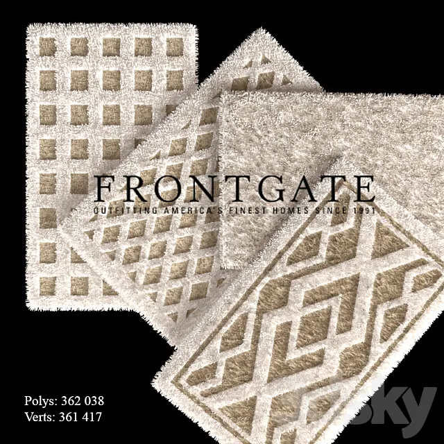 Bath mats Asher Bath Rug 3DModel