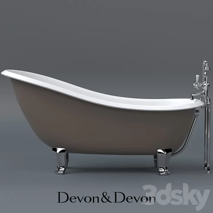 Bath mixer Regina and Mayfair ADDM34CR 3D Model