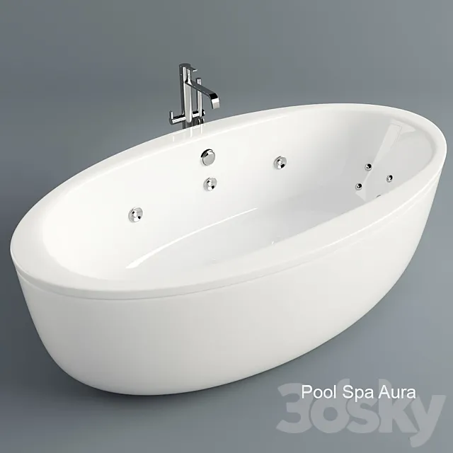Bath Pool Spa Aura 3DModel