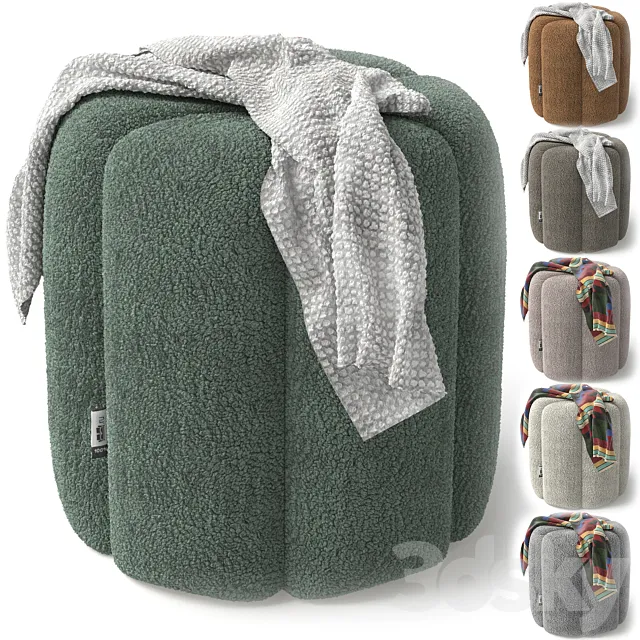 Bath pouf from Divan.ru 3D Model