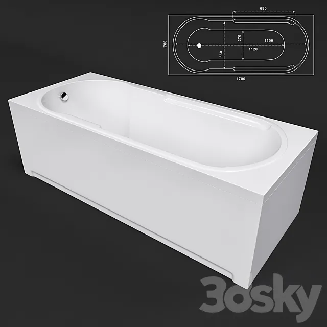 Bath Praga 3D Model