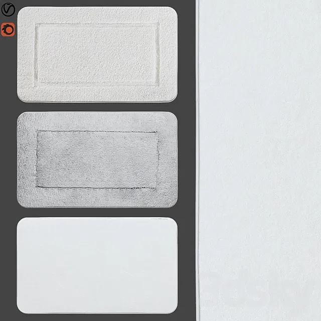 bath rugs | 13 3D Model
