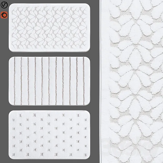 bath rugs | 21 3D Model