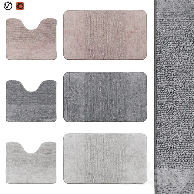 bath rugs | 38 3D Model
