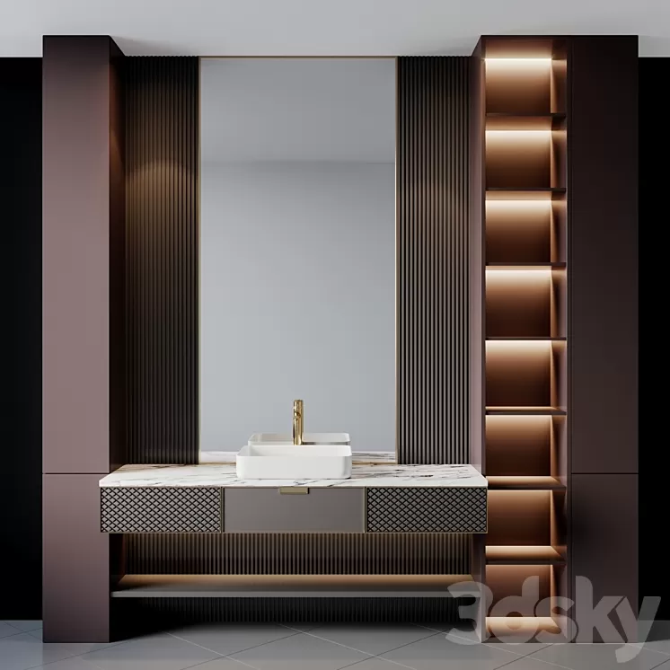 bath set 19 3D Model