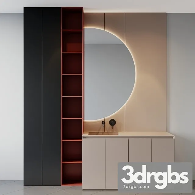 Bath Set 20 1 3D Model Free