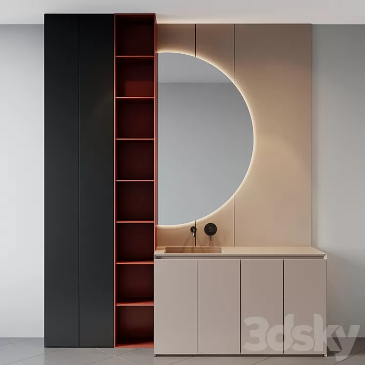 bath set 20 3D Model