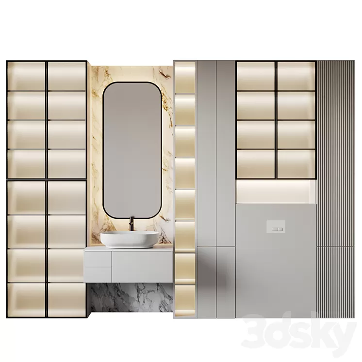 bath set 26 3D Model