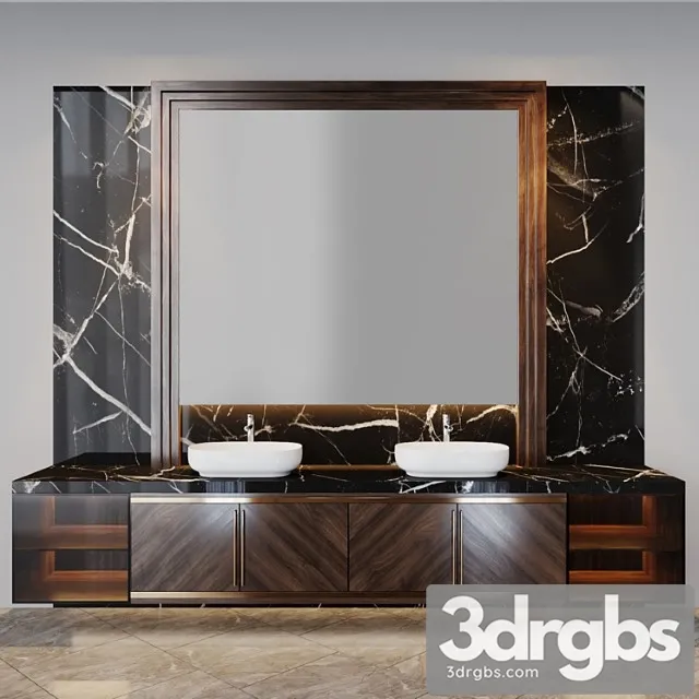 Bath Set 3 3D Model Free