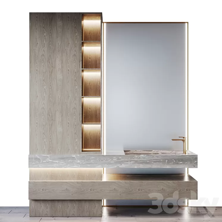 bath set 34 3D Model Free