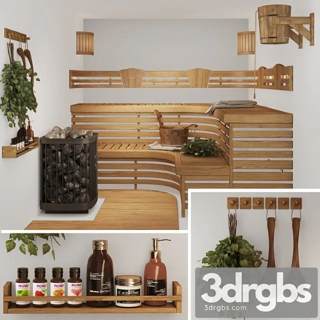 Bath set 3D Model Free