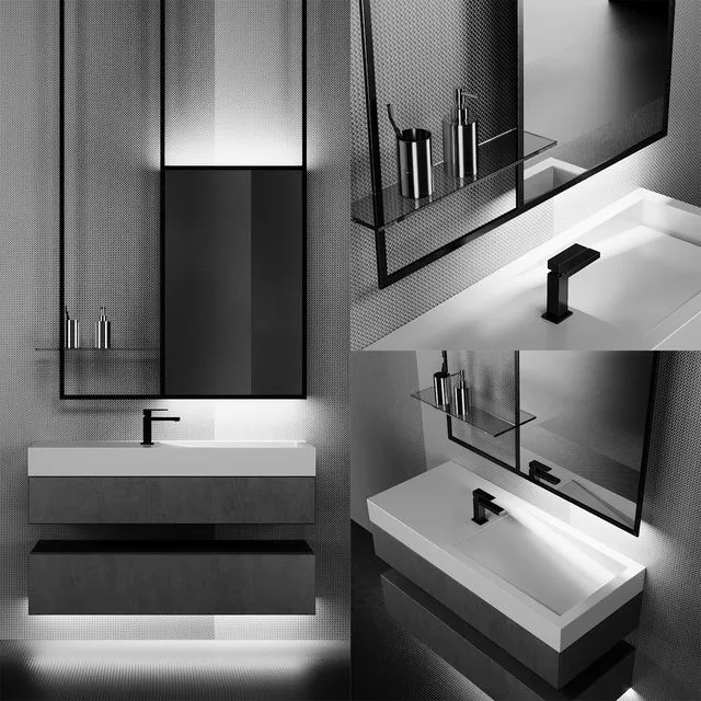 Bath set 4 3D Model