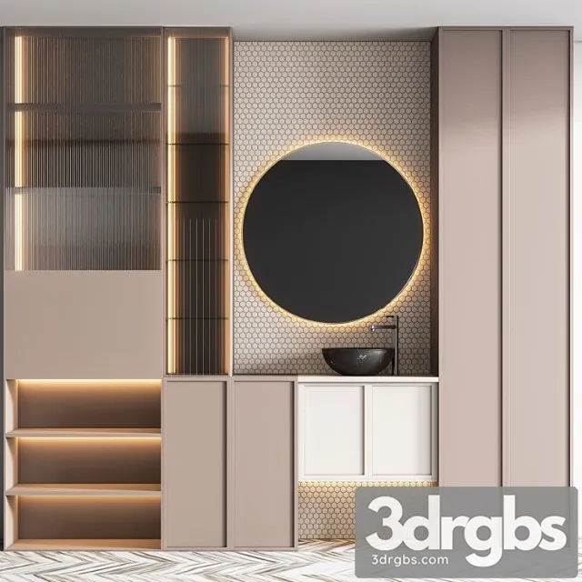 Bath set 5 3D Model Free