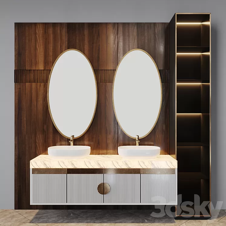 bath set 5 3D Model