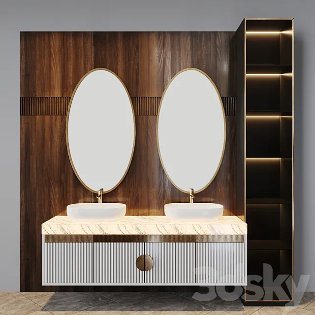 bath set 5 3DModel