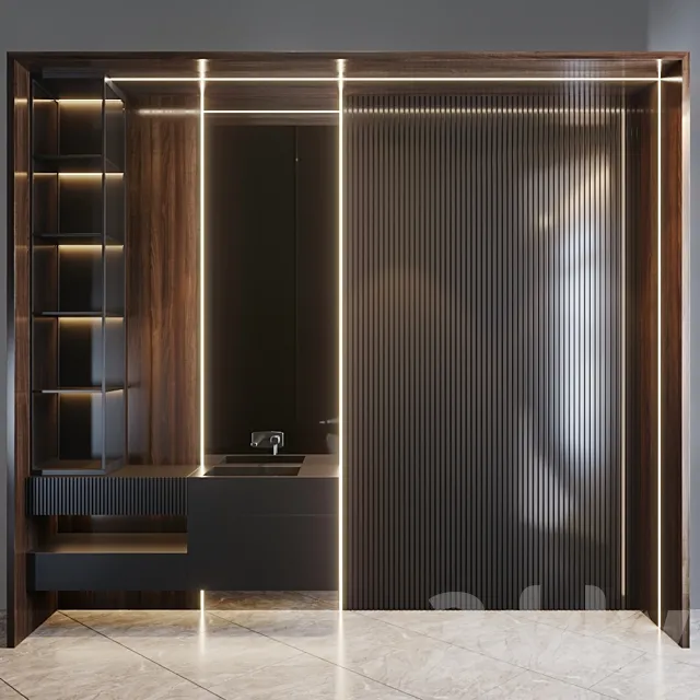 bath set 7 3D Model