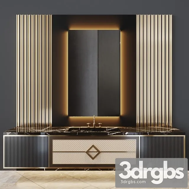 Bath Set 8 3D Model Free