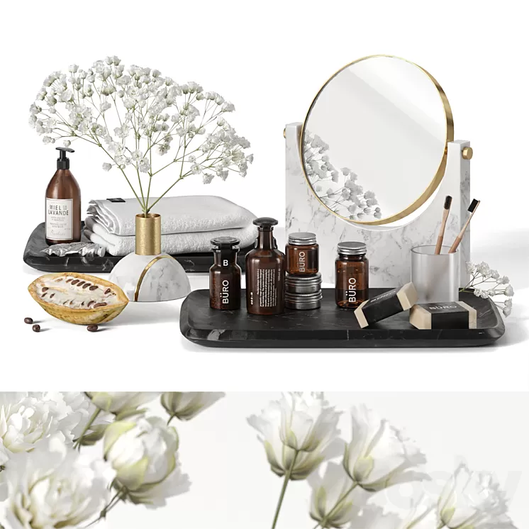 Bath Set BURO 3D Model