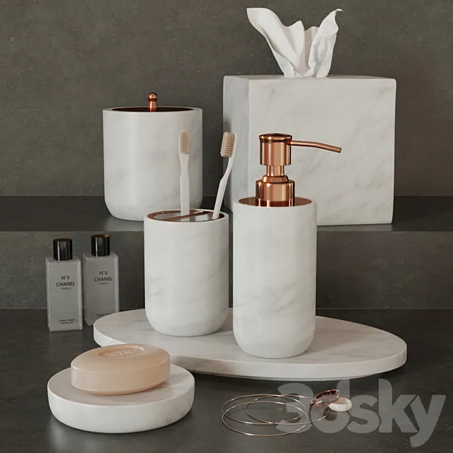 Bath set Pietra Kassatex 3DModel