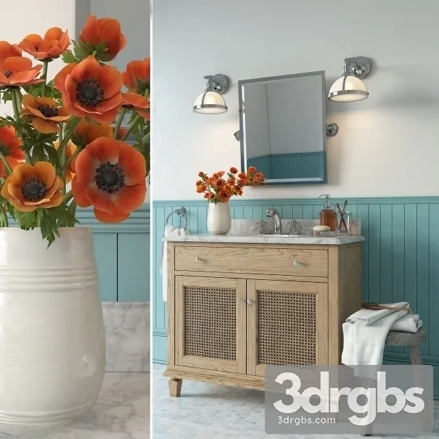 Bath Set Potterybarn 3D Model Free