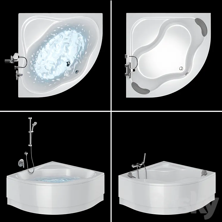 Bath Set Ravak | NewDay and Gentiana 3D Model Free