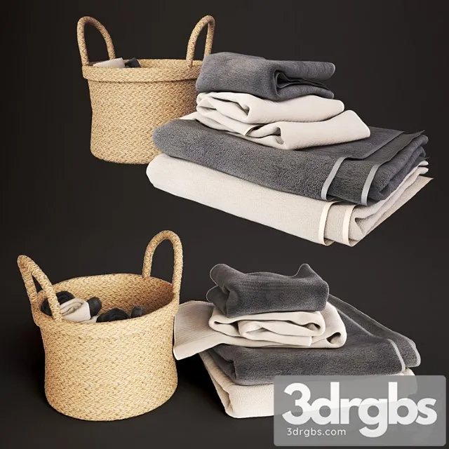 Bath Tovel 3 3D Model Free