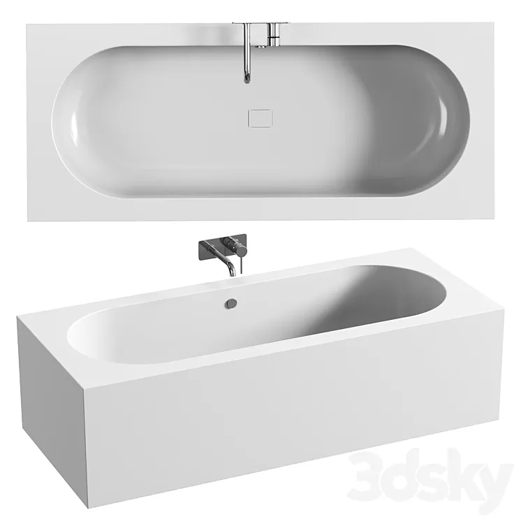 Bath tub By HIMACS CBT-160-65 3D Model Free