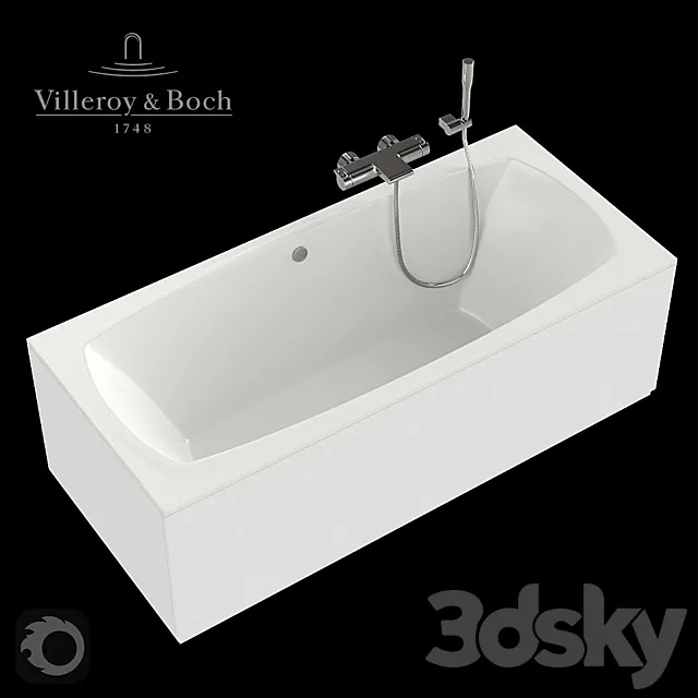 Bath Villeroy & Boch My Art 180x80. 3D Model