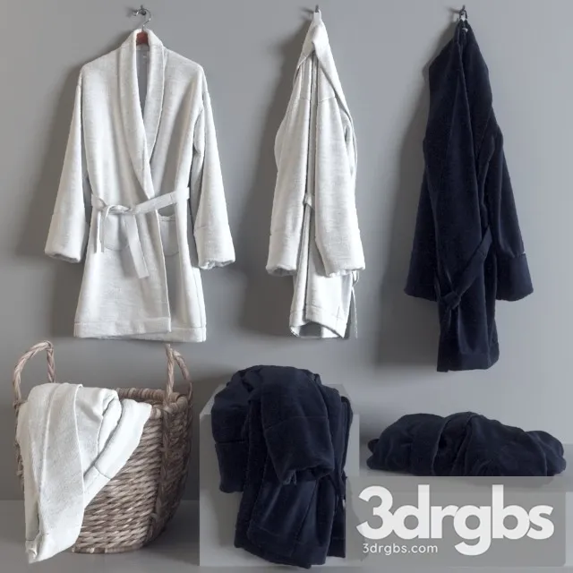 Bathrobe Clothes 3D Model Free