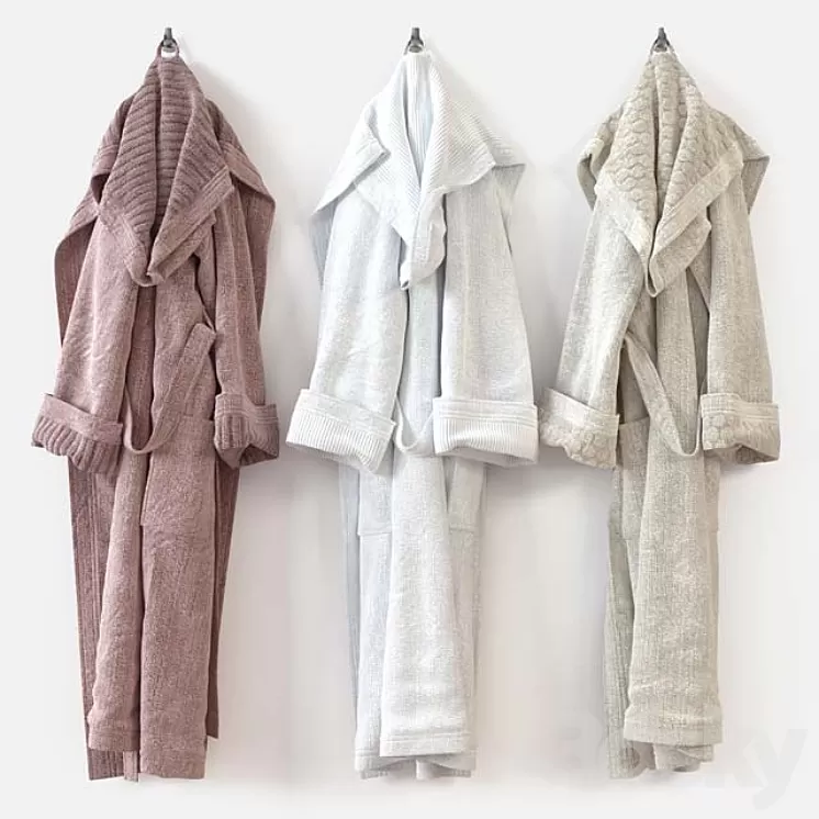 Bathrobe m01-1 3D Model