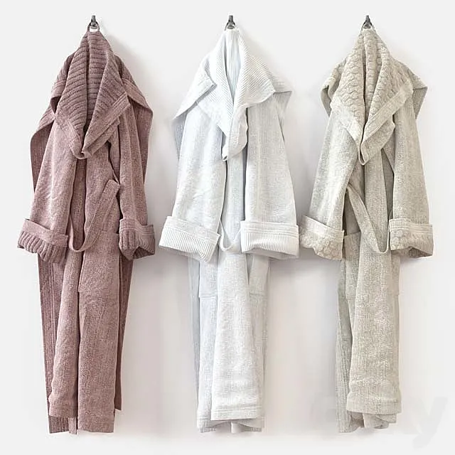 Bathrobe m01-1 3D Model
