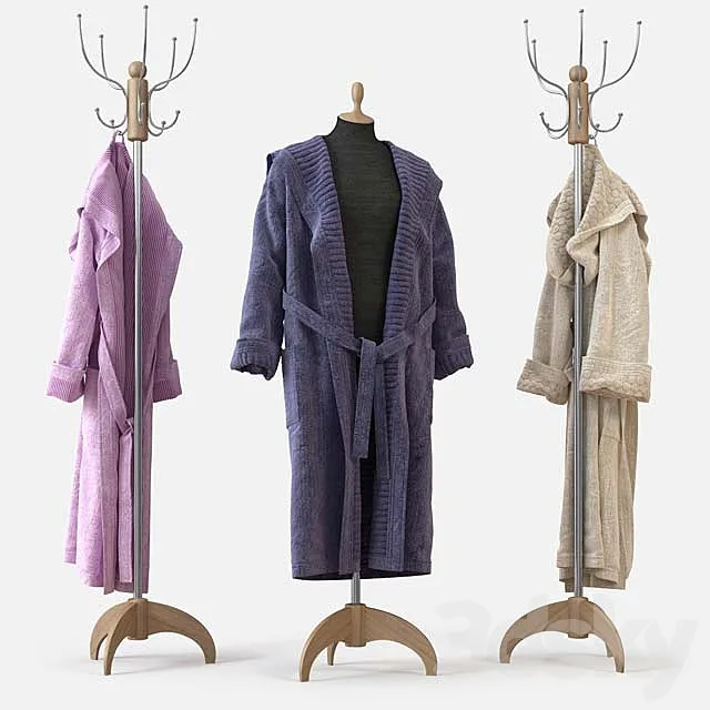 Bathrobe m01-3 3DModel