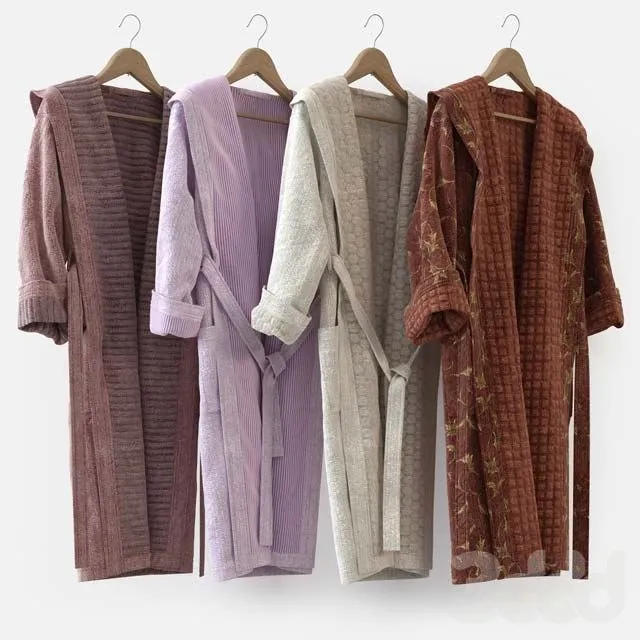 Bathrobe m01-4 3D Model