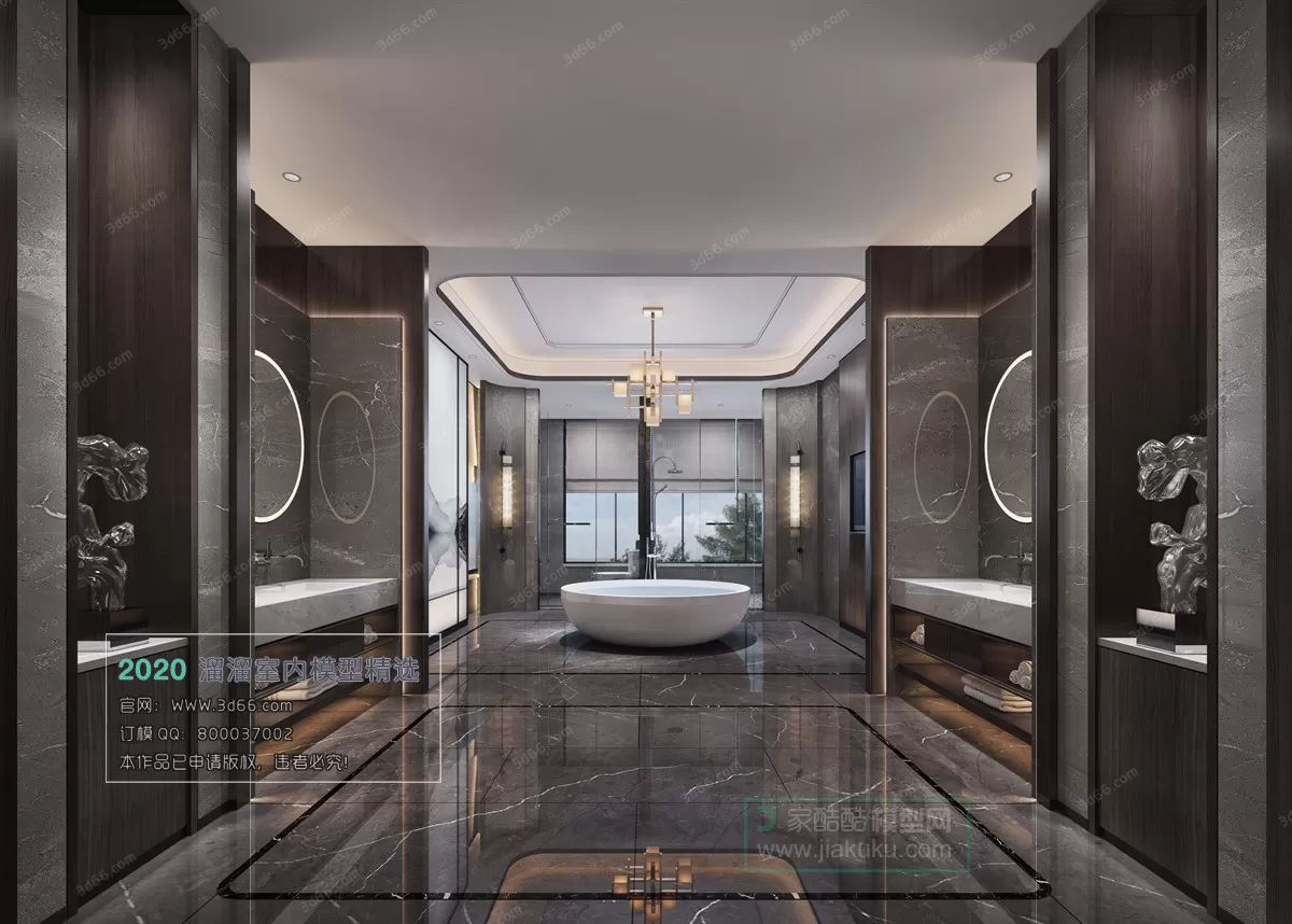 BATHROOM - 3D MODELS - MODERN STYLE