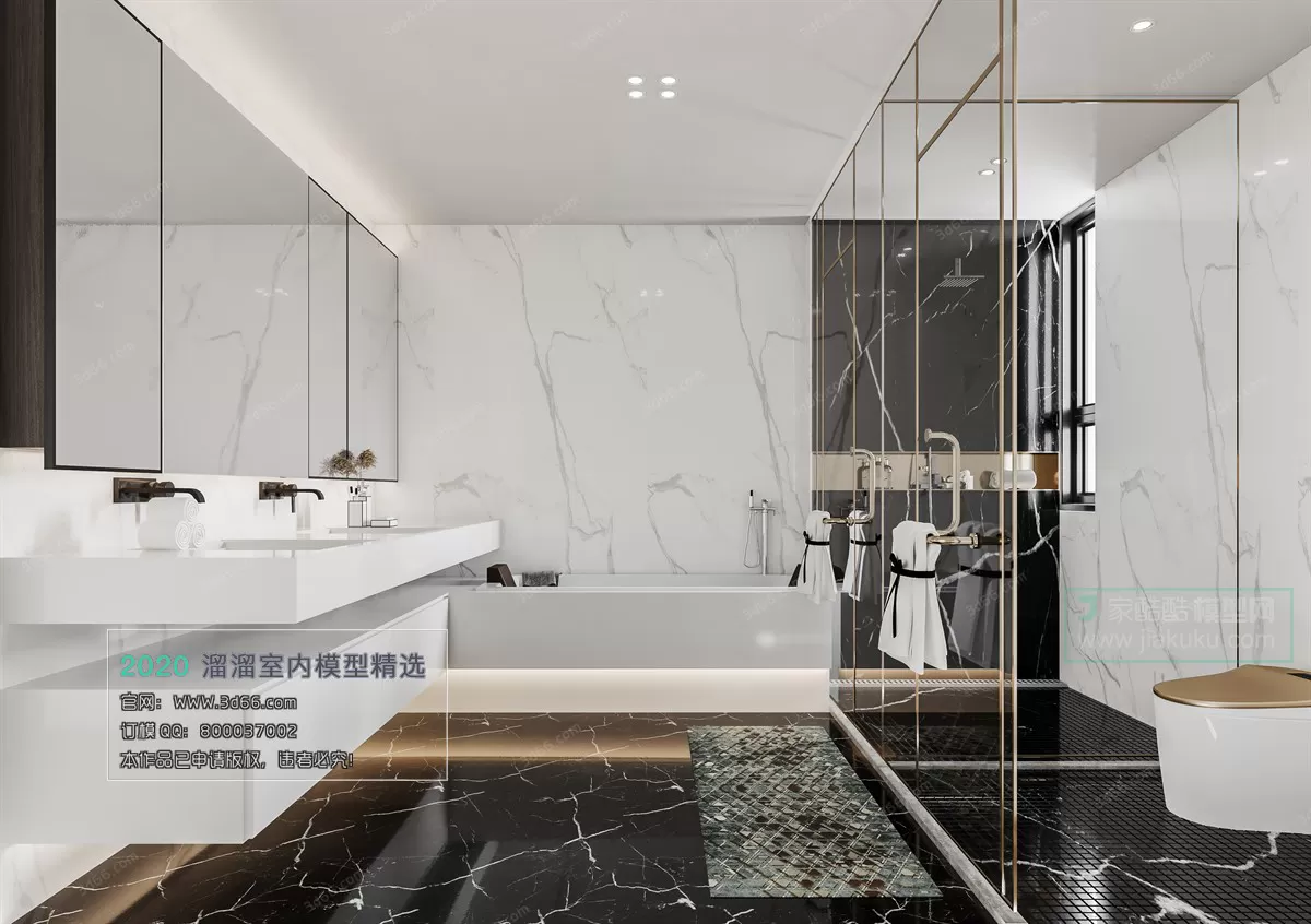 BATHROOM - 3D MODELS - MODERN STYLE