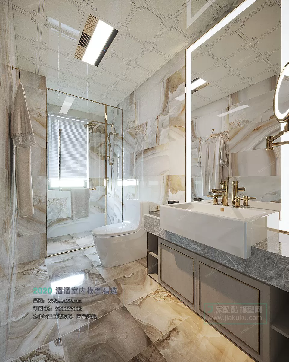 BATHROOM - 3D MODELS - MODERN STYLE