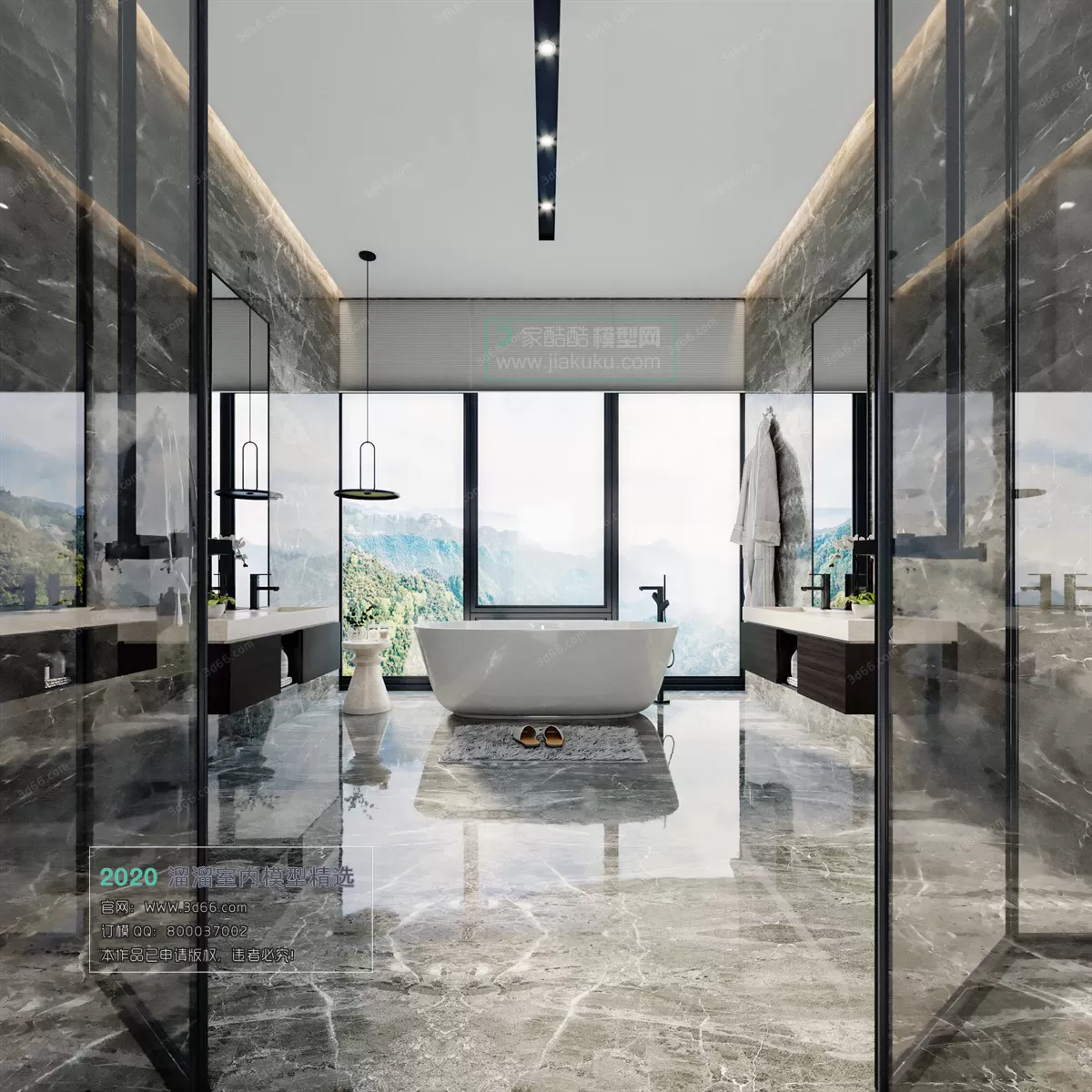 BATHROOM - 3D MODELS - MODERN STYLE