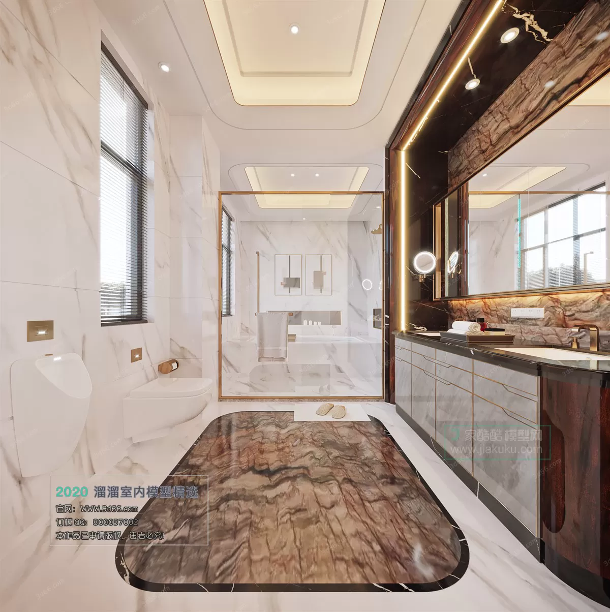 BATHROOM - 3D MODELS - MODERN STYLE