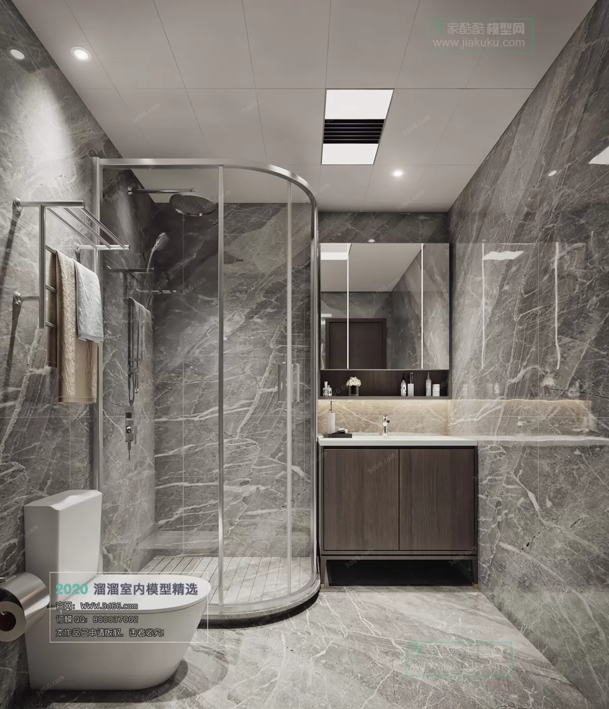 BATHROOM - 3D MODELS - MODERN STYLE